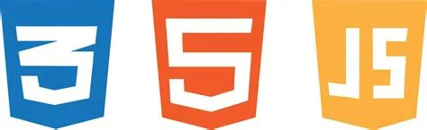 HTML5 CSS3 JS icon set. Web development logo icon set of html, css and ...