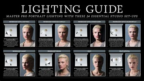 Photography cheat sheet: Lighting setups for professional portraits ...
