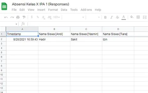 Cara Membuat Absensi di Google Form - Quipper Blog
