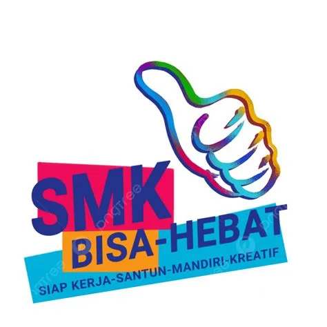 Logo Smk Bisa Full Colour, Smk Bisa, Logo Sekolah Menengah, Logo Tangan ...