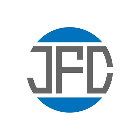 diseño de logotipo de letra jfc sobre fondo blanco. Concepto de ...