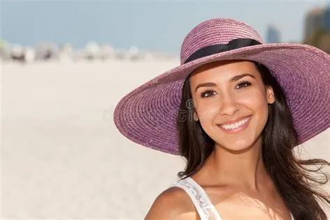 Beautiful Young Woman in Miami Beach Stock Photo - Image of destination ...