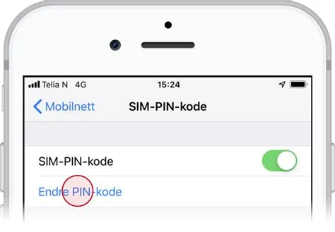 Endre PIN-kode iPhone – Support