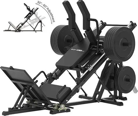 EonfitOmni 3 in 1 Leg Press Hack Squat Machine, Adjustable Leg Press ...
