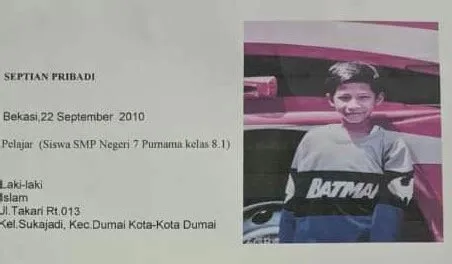 INFO Orang Hilang : Usai Main Sepeda, Pelajar SMPN 7 Dumai Raib ...