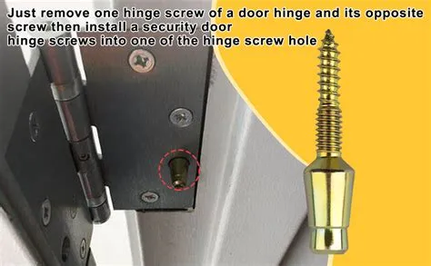 Amazon.com: Door Hinge Security Screws, Tamper Resistant Door Hinge ...