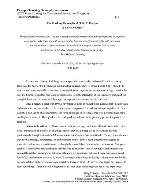 Reflection Paper Example Format - Design Talk