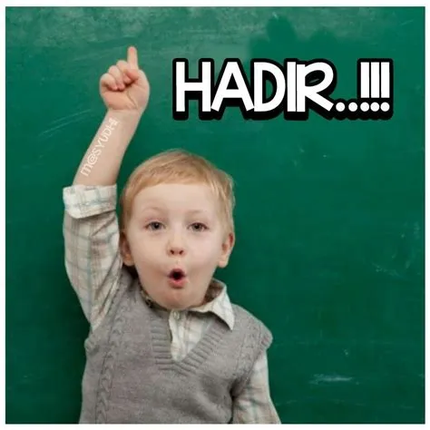 Gambar Lucu Absen Hadir - Zaimura Gambar