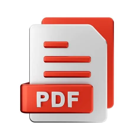 3d pdf file icon illustration 22361832 PNG