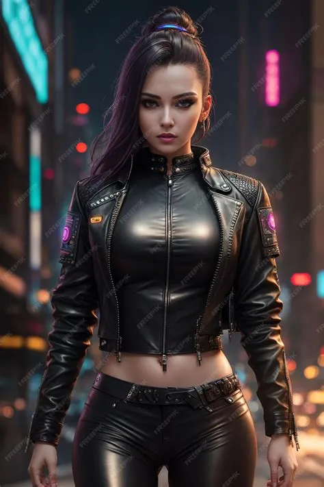 Ai portrait d'une belle femme avec une robe en cuir | Image Premium ...