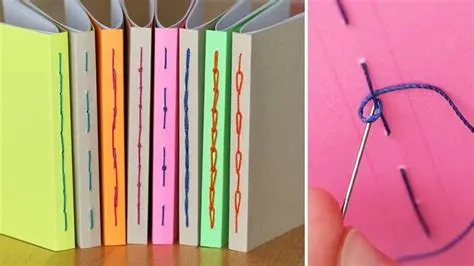 8 Simple Bookbinding Stitch Methods! | Sea Lemon | Book binding diy ...