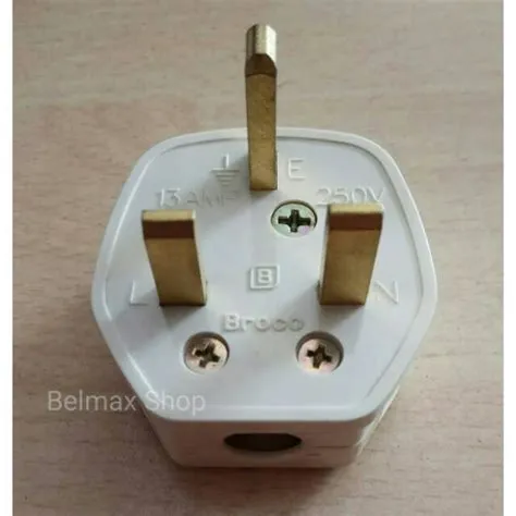 Jual Steker AC Broco / Steker AC Arde Kaki 3 Kuningan / Kepala Colokan ...