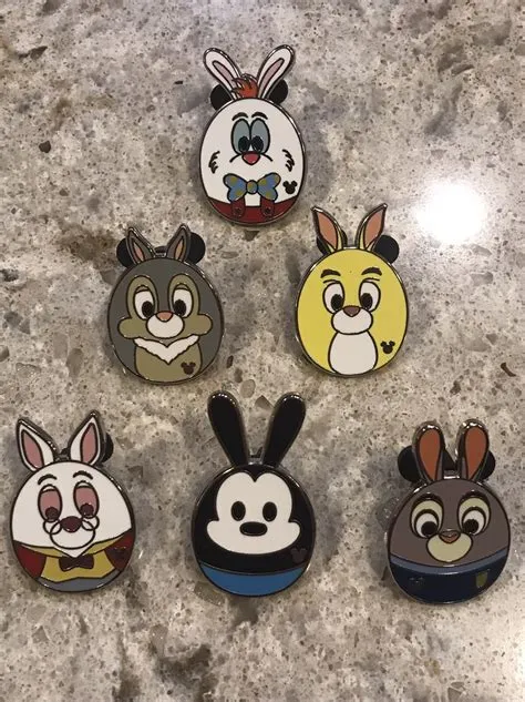Disney Pins Rabbit Eggs Hidden Mickey Cast Mystery Pin Mystery Set W ...