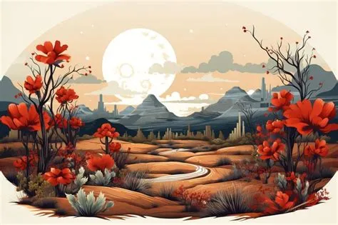 Premium Vector | Sunset or sunrise in ocean nature landscape background ...