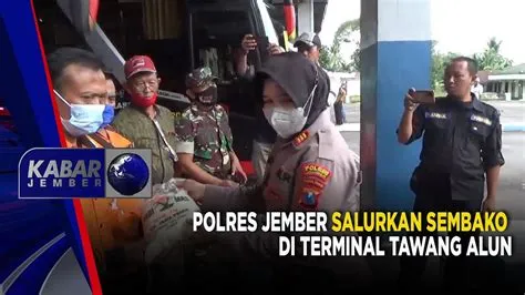POLRES JEMBER SALURKAN SEMBAKO DI TERMINAL TAWANG ALUN | KABAR JEMBER ...