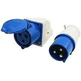 Control Industrial Plug and Socket 3 Phase 32 Ampere 5 Pin (Set of 6 ...