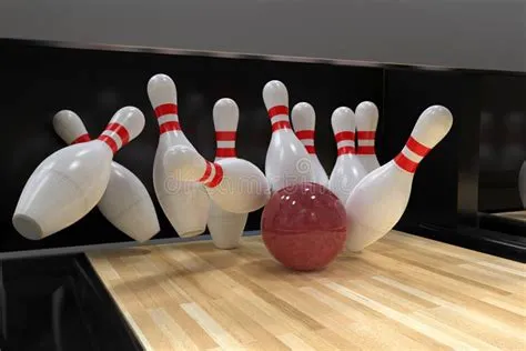 Bowling Ball Hitting Pins Strike Whether You're A Pro Or Just Here For