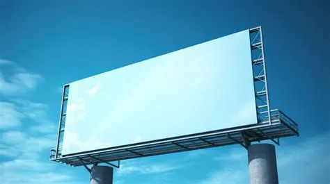 Hues 3d Illustration Billboard Poster In Blue Hue For Advert ...