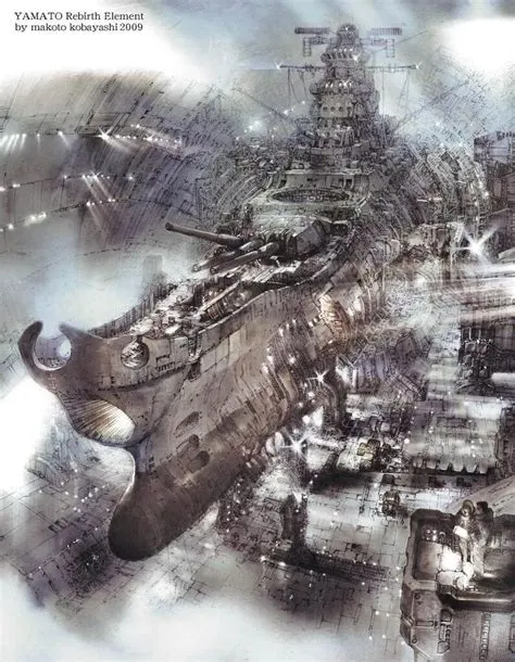 by Takahiro Koizumi on ヤマト 宇宙戦艦 | Space battleship, Sci fi concept ...