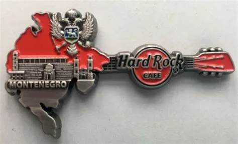 Montenegro Map and Flag Guitar with Kotor City Walls - Silver | Pins ...