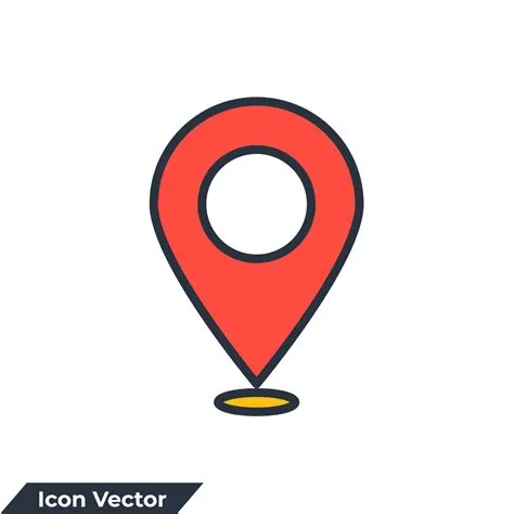 pinpoint icon logo vector illustration. pin, pointer symbol template ...