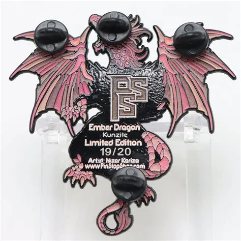 Ember Dragon Lapel Pin – PinStopShop