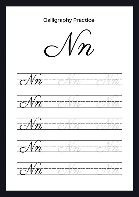 Cursive Letter N
