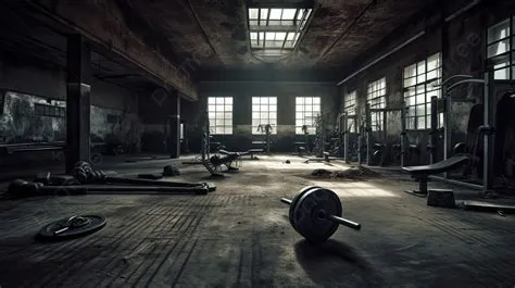 An Old Gym Setting With Dumbbells Background, Gym Picture Wallpaper ...