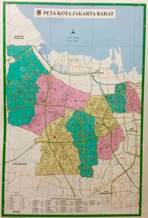Jual Peta Kota Jakarta Barat Lembaran Di Seller Indah Library - Tegal ...