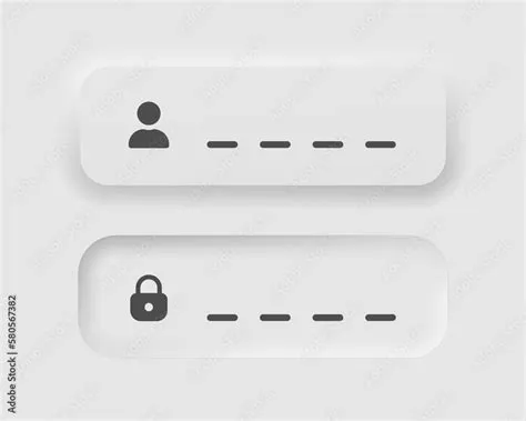 Vetor de Login bar in neumorphism style. Icons for business, white UI ...