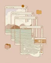 Kawaii cute soft girl aesthetic floral bus simple minimalistic ipad pc ...