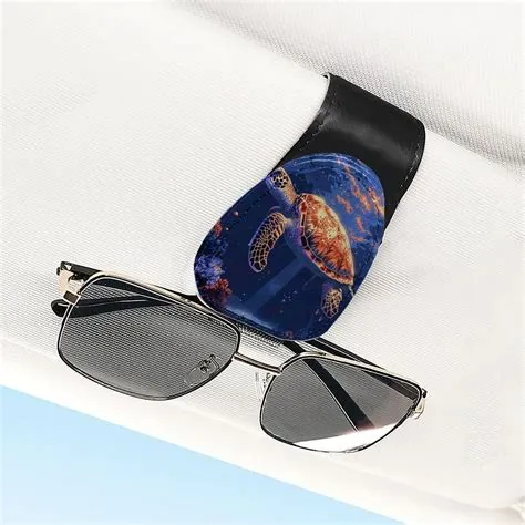 Car Visor Leather Clip – Ideal for Sunglasses, Receipts, Cash, and ...