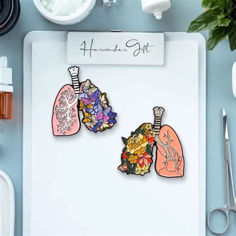 Medical Pins Lung - Etsy UK
