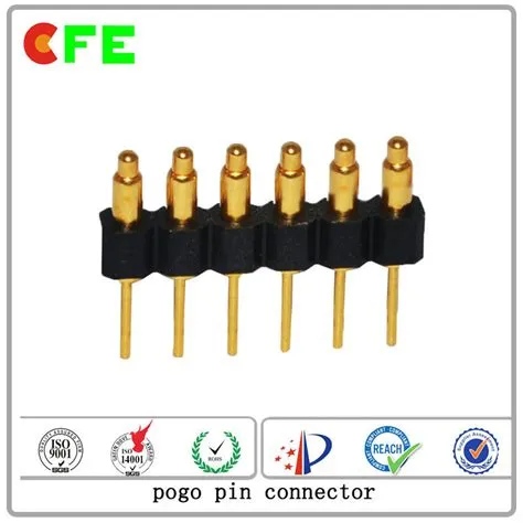 China 6pin Spring Loaded Contacts Pogo Pins for Charging - Spring ...
