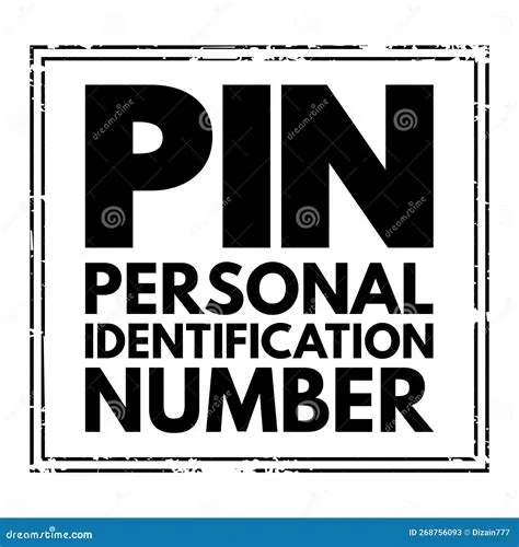 Personal Identification Number - Passcode Used In The Process Of ...