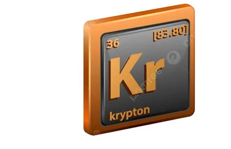 Krypton Element Recognizing Chemical Symbol Atomic Number And Atomic ...