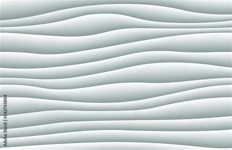 White abstract wave background. 3d waves pattern texture. Geometric ...