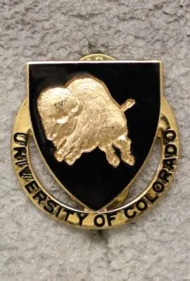 Army ROTC DI Pin: University of Colorado (1975 design) - c/b, Meyer 22M ...