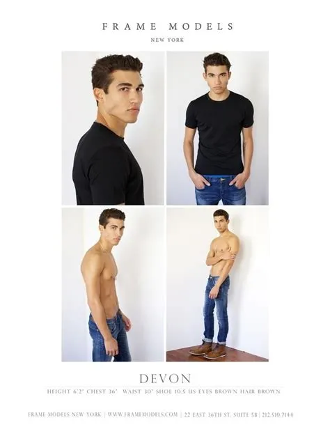 Male Model Portfolio Template