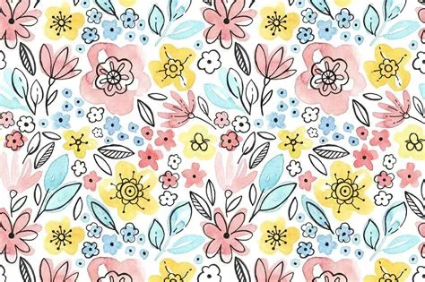 Watercolor floral patterns | Watercolor floral pattern, Watercolor ...