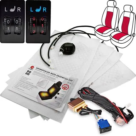 MATA PODGRZEWANA GRZEWCZA NA FOTEL 12V POD TAPICERKĘ PODGRZEWANIE ...