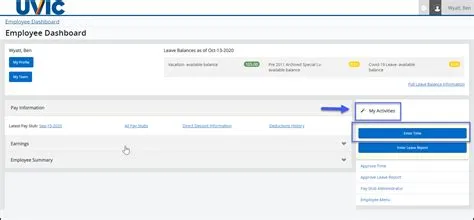 Entering and Approving online timesheets - University of Victoria