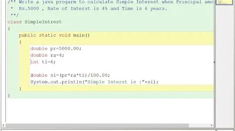 Simple Interest Calculator Java at Verda Garcia blog