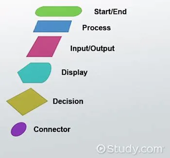 Flowchart Symbols in Programming: Definition, Functions & Examples ...