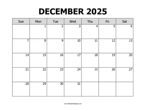 Printable 2025 Calendars - FreeCalendarSpot - Free Calendar Spot